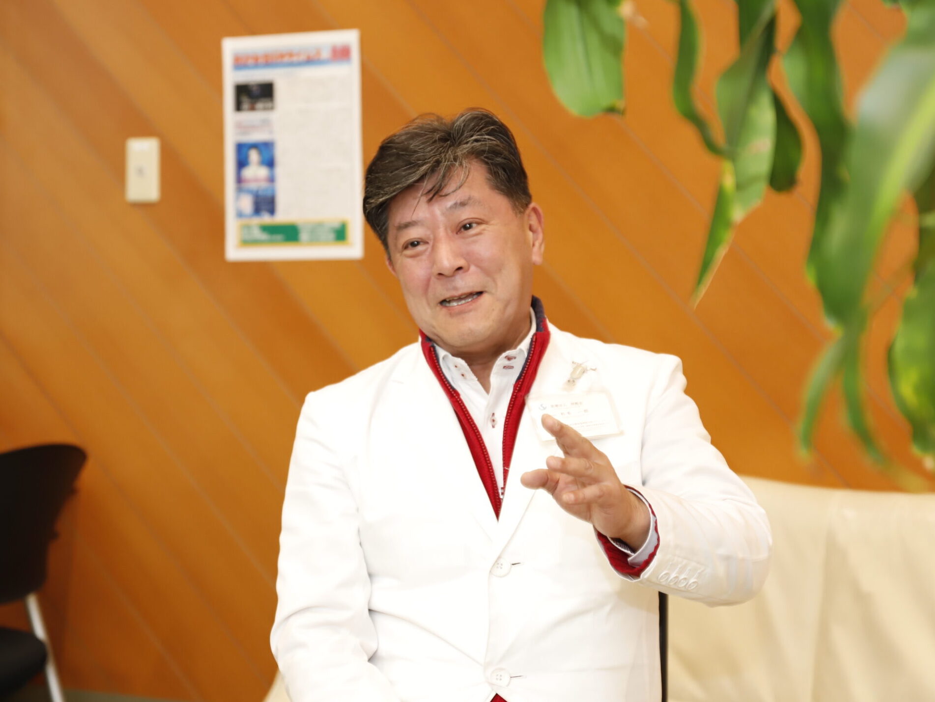 インタビューの様子